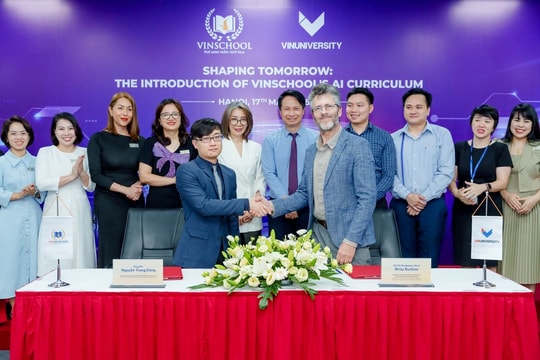 Vinschool triển khai chương trình Giáo dục trí tuệ nhân tạo toàn diện từ mầm non đến lớp 12