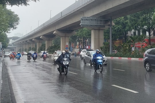 Miền Bắc mưa to, se lạnh về đêm và sáng