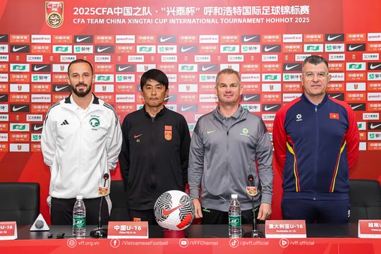 U16 Việt Nam quyết tâm chơi tốt từng trận tại giải U16 CFA Team China 2025