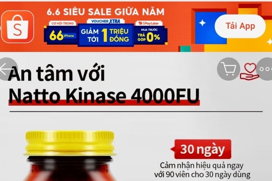 Yêu cầu Shopee và Lazada Việt Nam quản lý kinh doanh thực phẩm chức năng trên môi trường thương mại điện tử