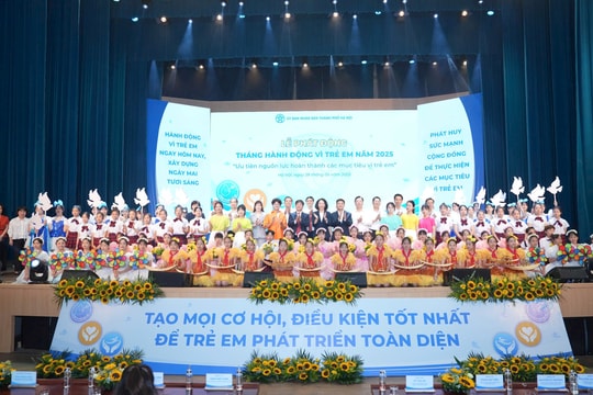 Tháng hành động Vì trẻ em năm 2025: “Ưu tiên nguồn lực, hoàn thành các mục tiêu Vì trẻ em”
