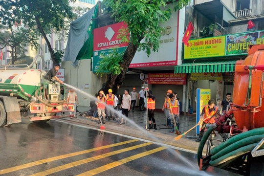 Hiện tượng trào bùn trên phố Cát Linh khi khoan hầm đã được kiểm soát