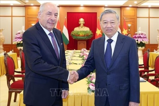 Tổng Bí thư Tô Lâm hội kiến Tổng thống Hungary Sulyok Tamás
