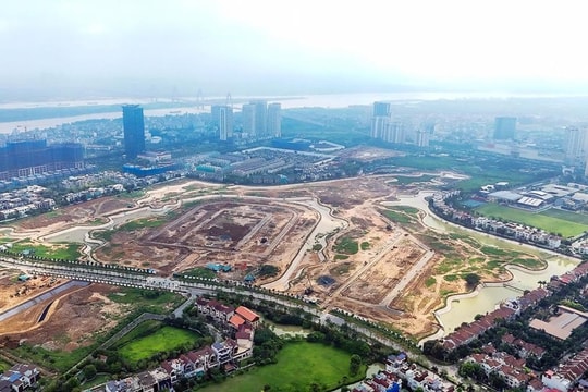 Công viên rộng bậc nhất Hà Nội dần lộ hình hài