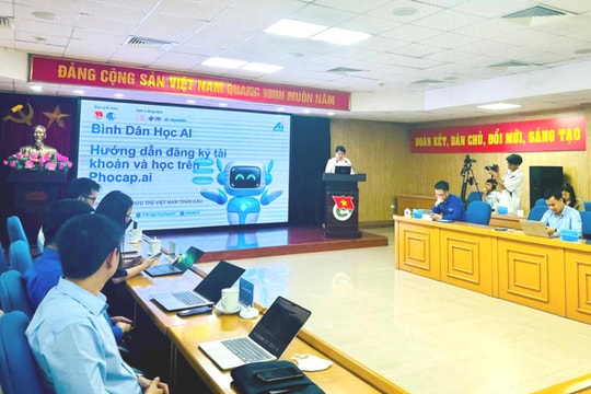 Hai triệu thanh niên tiếp cận miễn phí “Bình dân học AI”
