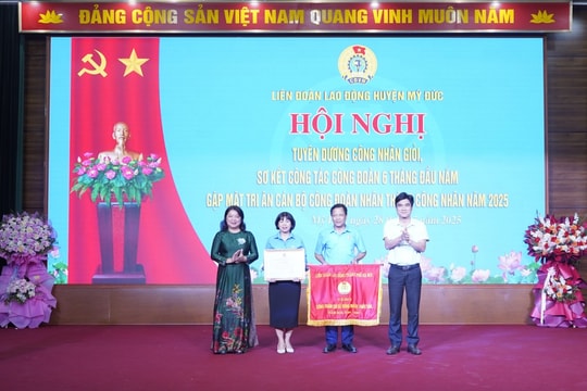 LĐLĐ huyện Mỹ Đức tuyên dương công nhân giỏi