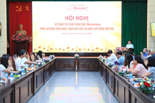 Hội nghị về công tác biếu Báo Hànộimới đối với đảng viên được tặng Huy hiệu 50 năm tuổi Đảng trở lên