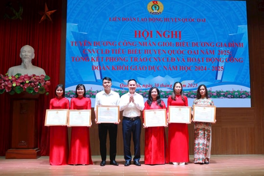 Quốc Oai tôn vinh công nhân giỏi, gia đình lao động tiêu biểu