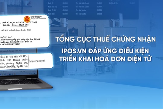 Máy tính tiền iPOS.vn đáp ứng đủ điều kiện triển khai hóa đơn điện tử