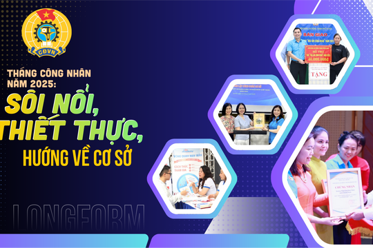 Tháng Công nhân năm 2025: Sôi nổi, thiết thực, hướng về cơ sở