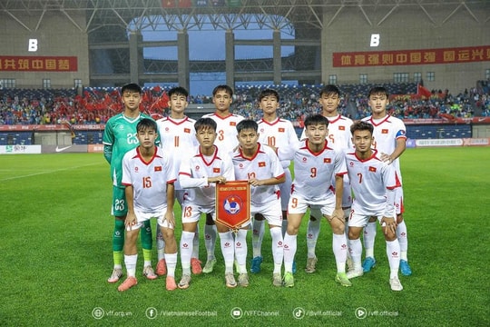 U16 Việt Nam lội ngược dòng thắng U16 Saudi Arabia tại CFA Team China 2025