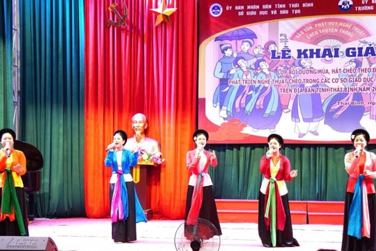 659 giáo viên Thái Bình hoàn thành lớp bồi dưỡng nghệ thuật chèo