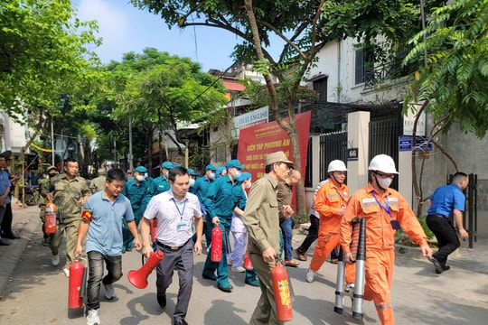 Quận Ba Đình: 23/29 vụ cháy được lực lượng tại chỗ tự dập tắt