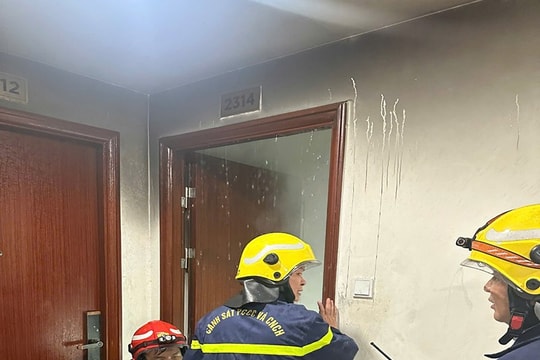 Hà Nội: Lực lượng PCCC cơ sở nhanh chóng dập tắt 2 vụ cháy chung cư