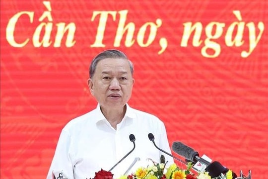 Phát biểu của Tổng Bí thư Tô Lâm tại buổi làm việc với Ban Thường vụ Thành ủy Cần Thơ, Thường trực Tỉnh ủy Sóc Trăng và Hậu Giang