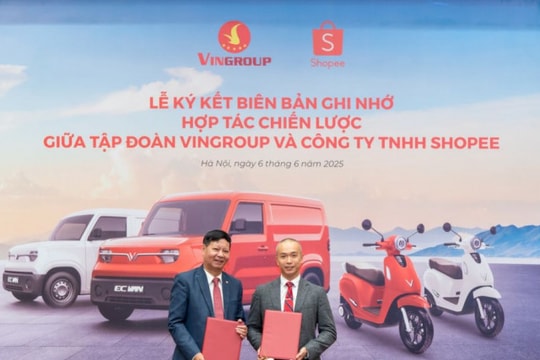 Vingroup và Shopee hợp tác phát triển hạ tầng thương mại điện từ