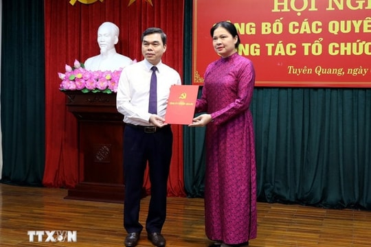 Ông Ma Thế Hồng giữ chức Phó Bí thư Tỉnh ủy Tuyên Quang