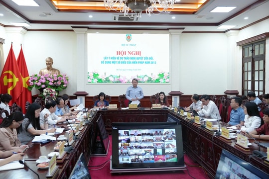 99,75% ý kiến góp ý tán thành nội dung dự thảo Nghị quyết sửa đổi, bổ sung Hiến pháp năm 2013