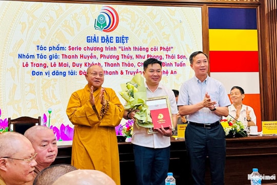 36 tác phẩm đoạt Giải Báo chí Phật giáo năm 2024
