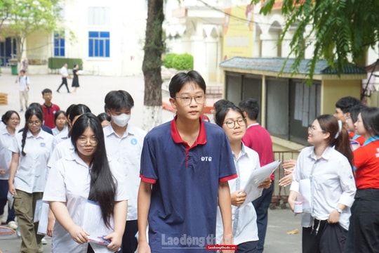 Kết thúc ngày thi đầu tiên kỳ thi tuyển sinh vào lớp 10 THPT công lập Hà Nội