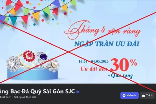 Cảnh báo giả mạo ngân hàng, doanh nghiệp để lừa đảo người mua vàng