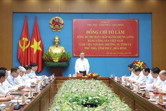Tổng Bí thư Tô Lâm: Tạo điều kiện phát triển các hành lang kinh tế xuyên suốt từ đồng bằng - trung du - miền núi