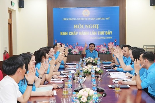 LĐLĐ huyện Chương Mỹ tổ chức Hội nghị Ban Chấp hành lần thứ 7, nhiệm kỳ 2023 - 2028