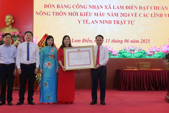 Lam Điền - xã kiểu mẫu về y tế, an ninh trật tự