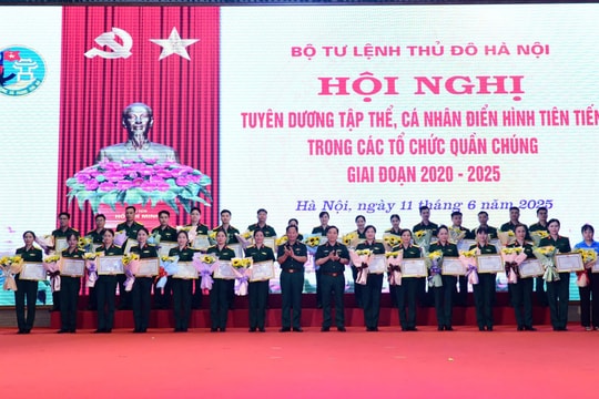 Tuyên dương 30 điển hình tiên tiến thuộc Bộ Tư lệnh Thủ đô