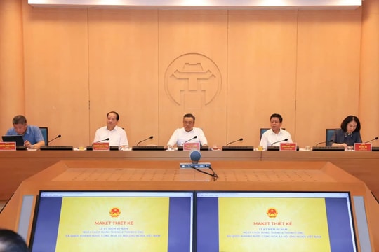 Hà Nội dự kiến có khoảng 40.000 người tham gia Lễ kỷ niệm, diễu binh, diễu hành Quốc khánh 2/9