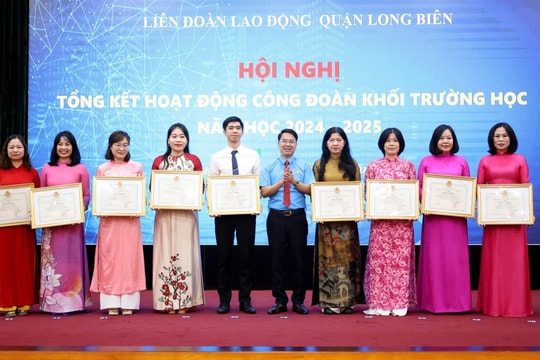 Hoạt động công đoàn khối Giáo dục quận Long Biên: Sáng tạo, hiệu quả, thiết thực vì đoàn viên