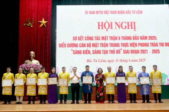Quận Bắc Từ Liêm sơ kết công tác Mặt trận 6 tháng năm 2025