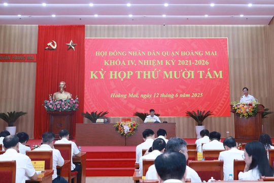 Quận Hoàng Mai thu ngân sách 6 tháng ước đạt 5.113 tỷ đồng