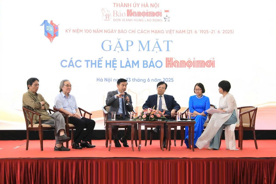 Gặp mặt các thế hệ làm báo Hànộimới kỷ niệm 100 năm Ngày Báo chí cách mạng Việt Nam