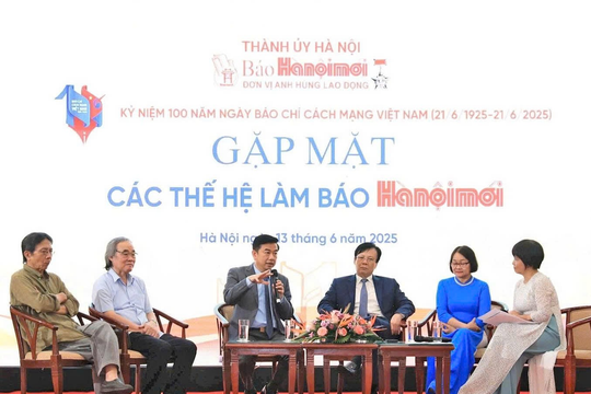Gặp mặt các thế hệ làm báo Hànộimới kỷ niệm 100 năm Ngày Báo chí cách mạng Việt Nam