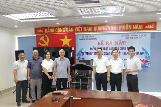 Trung tâm Kiểm soát bệnh tật Hà Nội Ra mắt Điểm sinh hoạt văn hóa cho công nhân