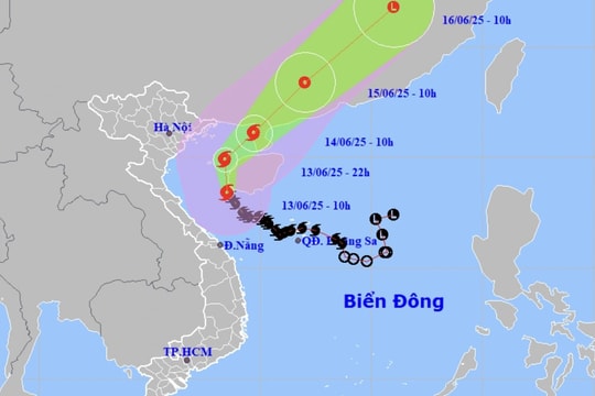 Bão số 1 đã mạnh lên cấp 11, giật cấp 14