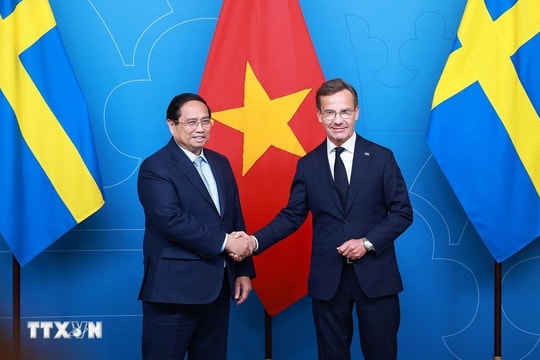 Thủ tướng Phạm Minh Chính hội đàm với Thủ tướng Thụy Điển