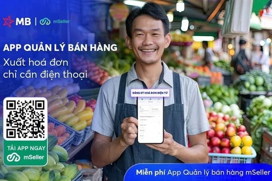 MB tặng app quản lý bán hàng, xuất hóa đơn điện tử cho hộ kinh doanh