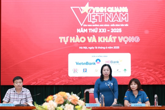 Chương trình Vinh quang Việt Nam 2025 tôn vinh 19 tập thể, cá nhân