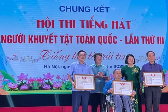 Trao giải Hội thi Tiếng hát người khuyết tật