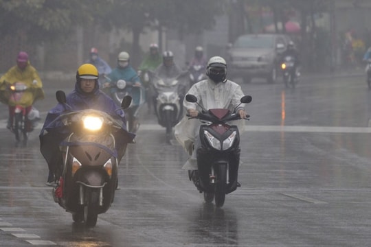 Ngày 16/6: Bắc Bộ có nơi mưa trên 80mm
