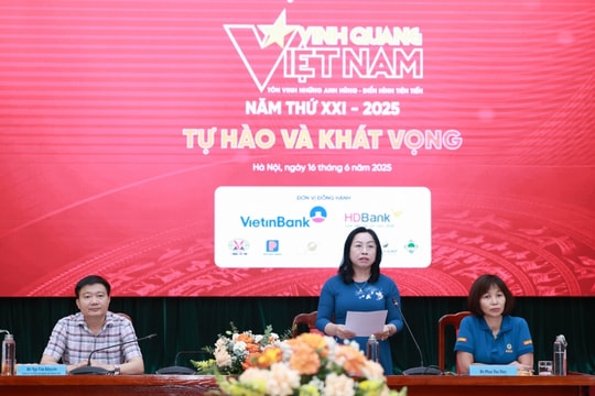 Chương trình Vinh quang Việt Nam năm 2025 Tôn vinh 19 tấm gương anh hùng, điển hình tiên tiến