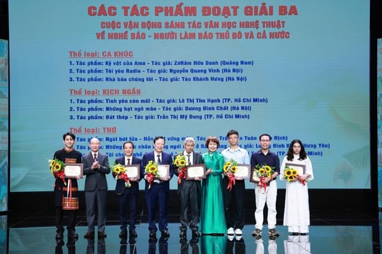 Nhà báo - Nhạc sĩ Tào Khánh Hưng đạt giải Ba sáng tác ca khúc về nghề báo