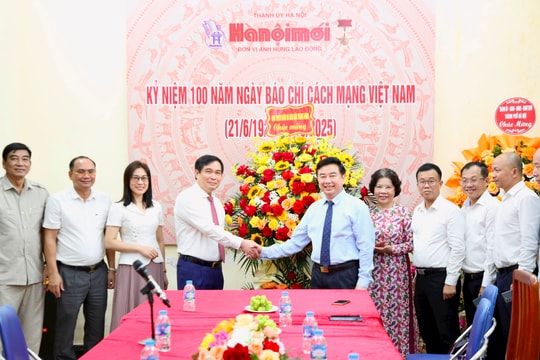 Phó Trưởng ban Tuyên giáo và Dân vận Trung ương Phan Xuân Thủy thăm, chúc mừng Báo Hànộimới
