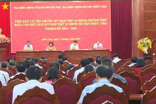Cử tri huyện Phúc Thọ kiến nghị thành phố bố trí cán bộ phù hợp
