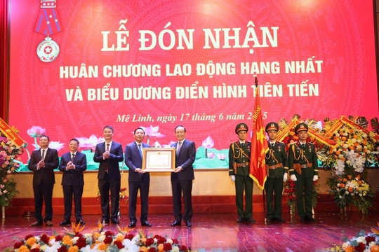 Huyện Mê Linh vinh dự đón nhận Huân chương Lao động hạng Nhất