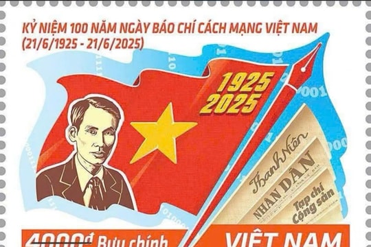 Tái hiện hành trình 100 năm Báo chí Cách mạng Việt Nam trên tem bưu chính