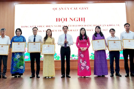 Quận Cầu Giấy hoàn thành đạt và vượt 15/16 chỉ tiêu đại hội