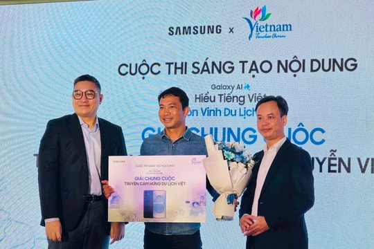 Trao giải cuộc thi "Galaxy AI - Hiểu tiếng Việt, tôn vinh du lịch Việt"